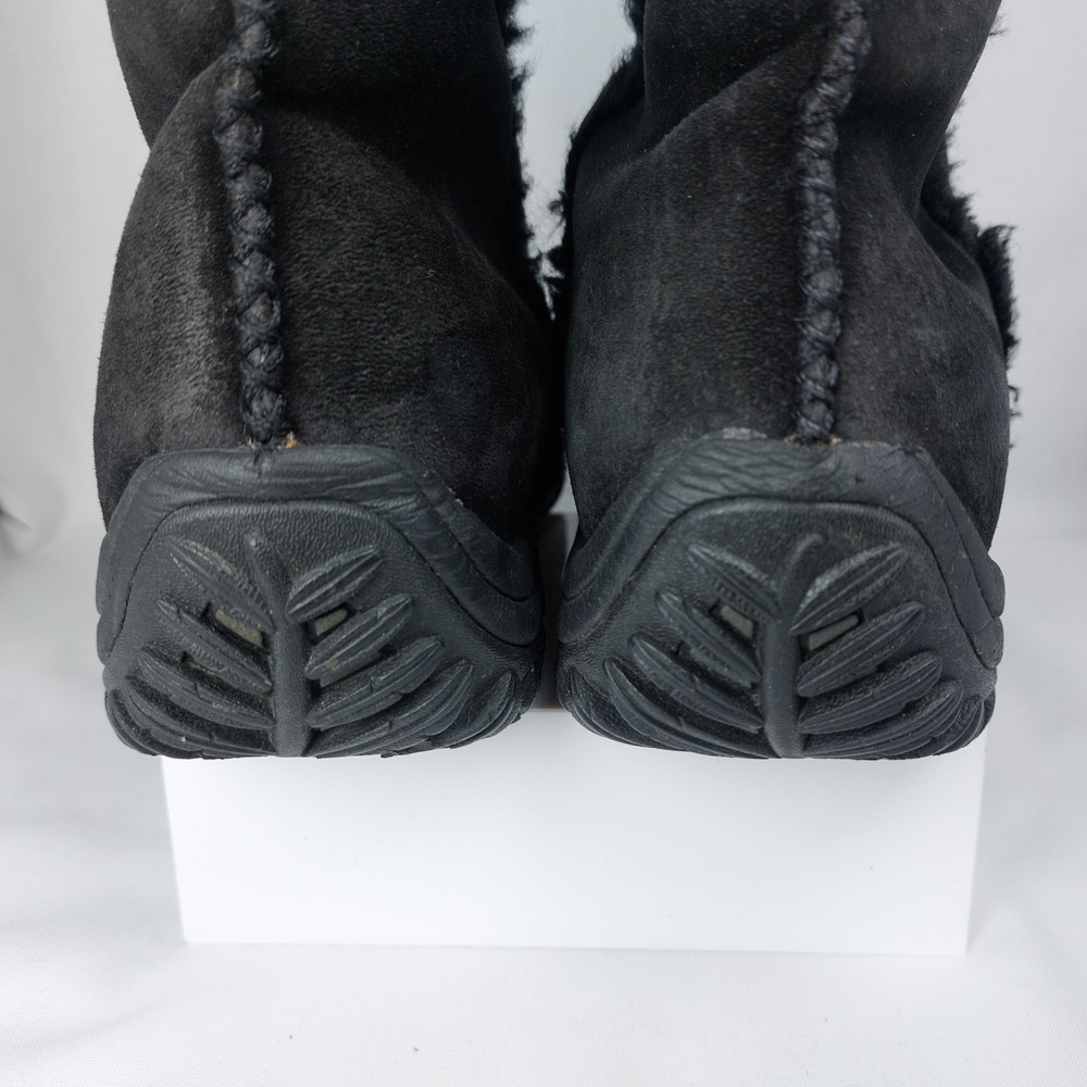 Patagonia Lugano 11" Shaft Boot Wms Size 9 Black Suede Waterproof Polar Tec - Picture 8 of 11